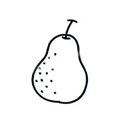 大全简笔画儿童简笔画鸭梨简笔画画法梨的简笔画怎么画梨简笔画梨简笔