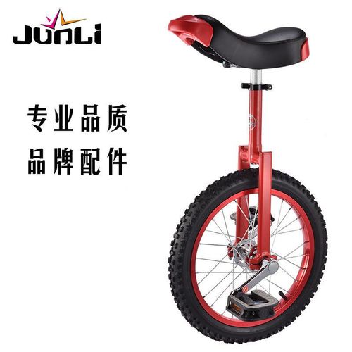 君立独轮车平衡车彩圈轮子单轮摇摆自行车成人儿童杂技独轮自行车