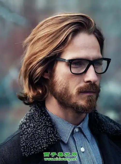 长头发男生怎么烫发型好看图片_烫发_西子美发网