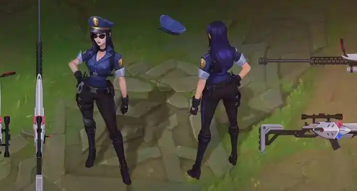 英雄联盟皮城女警 凯特琳原画模型更新!_腾讯新闻