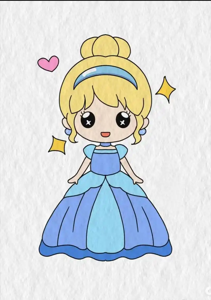 你喜欢灰姑娘敏德瑞拉吗?喜欢的一起来画画.#简笔画教程 #公 - 抖音
