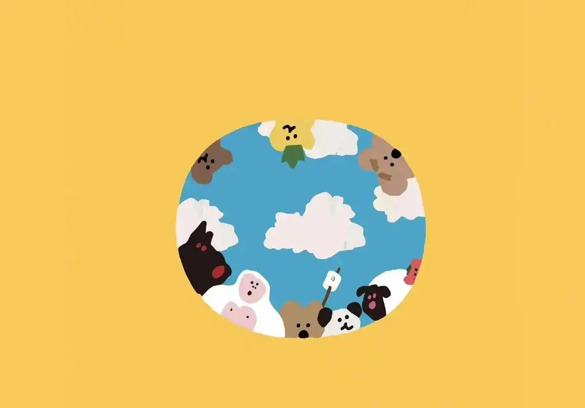 柿子椒熊壁纸 | ipad/macbook可爱壁纸 可爱熊熊谁能抗拒呢 #可爱壁纸