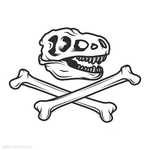 骨头恐龙标志 收藏 关键词:骨头恐龙标志图片下载,个性创意标志,logo