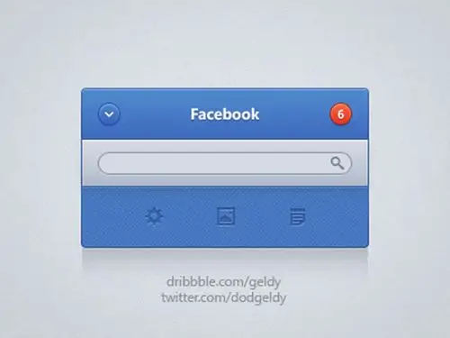 facebook界面psd素材