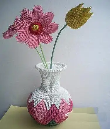 折纸大全花瓶图片 手工折纸大全-蒲城教育文学网