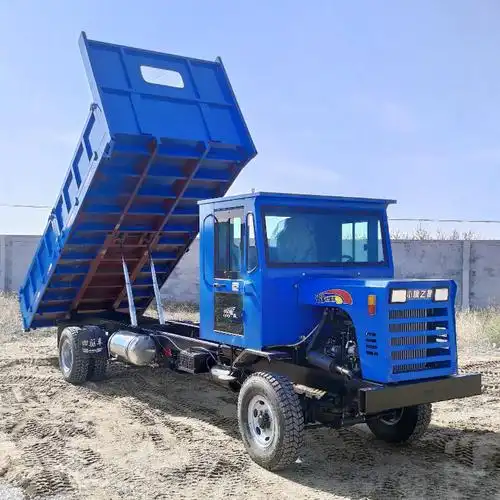 松龙重工拉沙拉粮爬山液压自卸四驱四不像运输车农用拖拉机