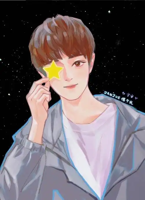 肖战手绘漫画 cr:janjue借个光