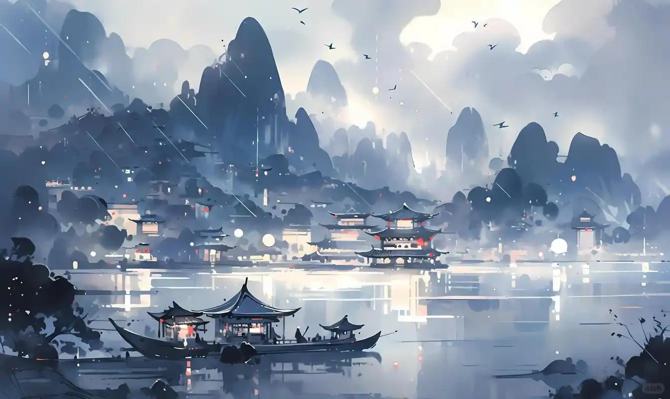 电脑壁纸|水墨|烟雨江南