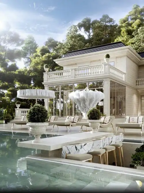 宫廷风美丽别墅设计高贵且优雅