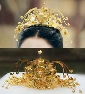 【疏影暗香】电视剧锦绣未央拓跋迪九公主陈钰琪同款头饰发饰凤冠