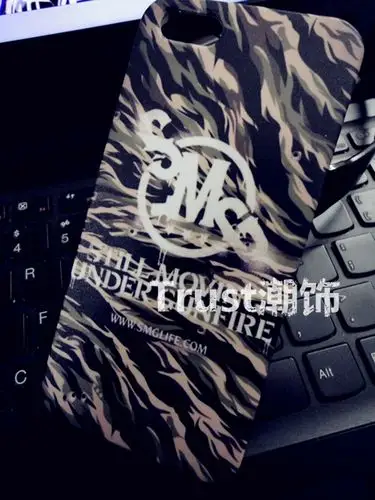 林俊杰 潮牌smg 迷彩风iphone4s/5s/5c/6/plus手机壳