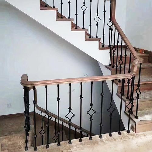 简约楼梯铁艺栏杆扶手手长沙包安装金箍棒室内楼梯扶手