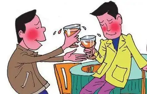 喝酒时带有色眼镜的人,敬领导时毕恭毕敬,一饮而尽;敬同事时就扭扭捏