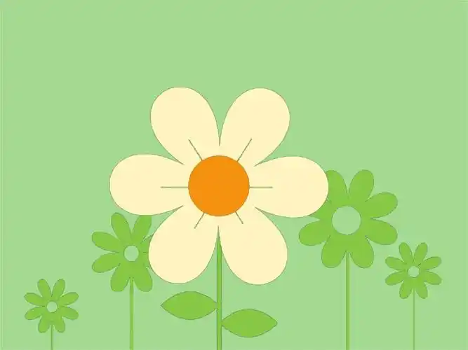 2020美丽的花朵模板ppt10页