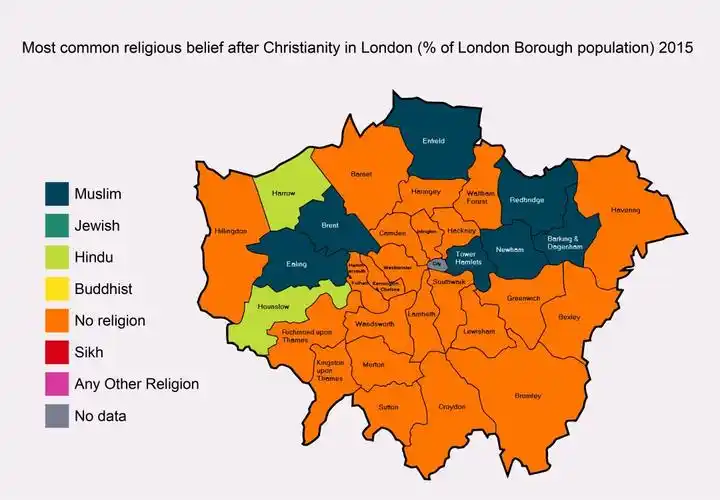 伦敦宗教地图曝光揭秘宗教与房价的隐秘关系