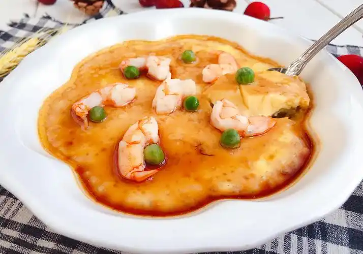 比布丁还嫩滑的虾仁蒸蛋低脂美味一次吃一大碗也不会有负罪感