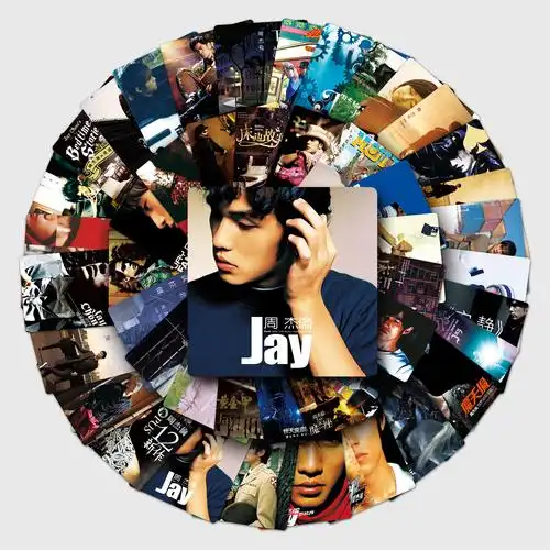 50张周杰伦涂鸦贴纸 个性明星周边贴纸diy手机壳行李箱贴纸防水