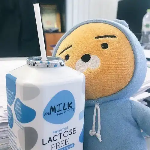 姐妹们有没有小动物小玩偶或者小孩子喝牛奶的头像