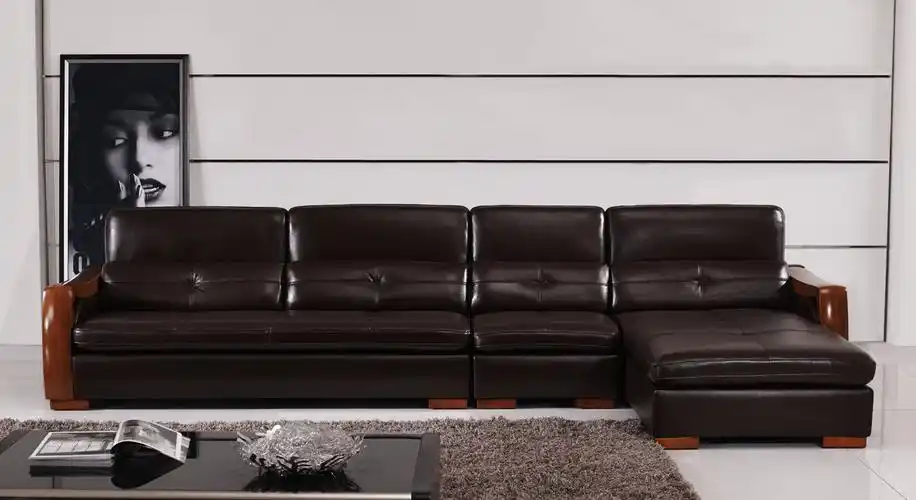 厂家直销新款现代风格真皮沙发带贵妃位头层牛皮家用皮质沙发组合