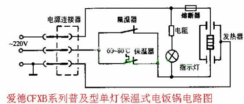 电饭锅电路图纸12_爱得