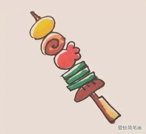 烤串简笔画