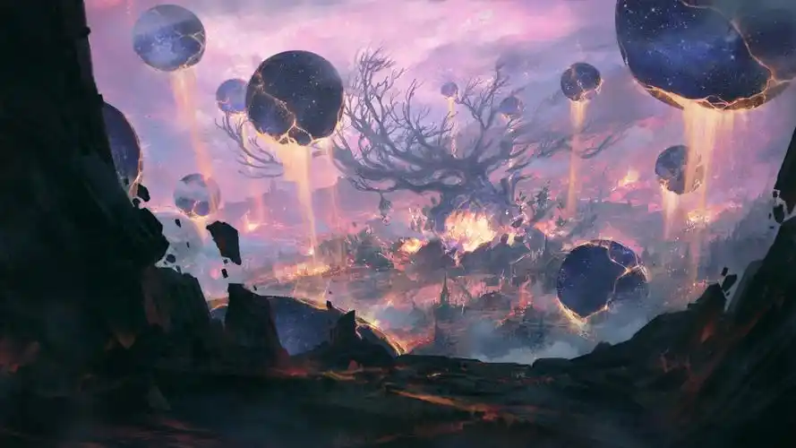 数字艺术创意原画场景壁纸_炫酷二次元场景设计壁纸_三千图片网