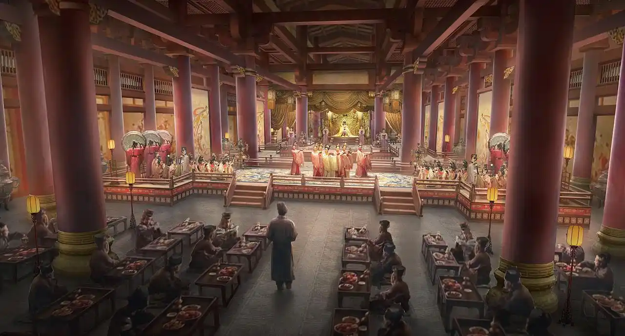 《宫廷晚宴》《街景》《红魔攻城》影视气氛图