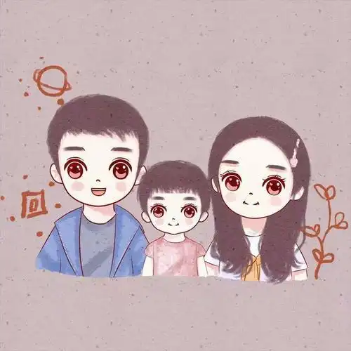 全家福微信头像,三口,四口,五口之家专用