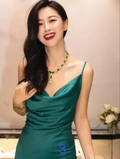 朱珠穿深v礼服开叉到肚脐眼,当镜头拉近后,网友:很难不暂停?