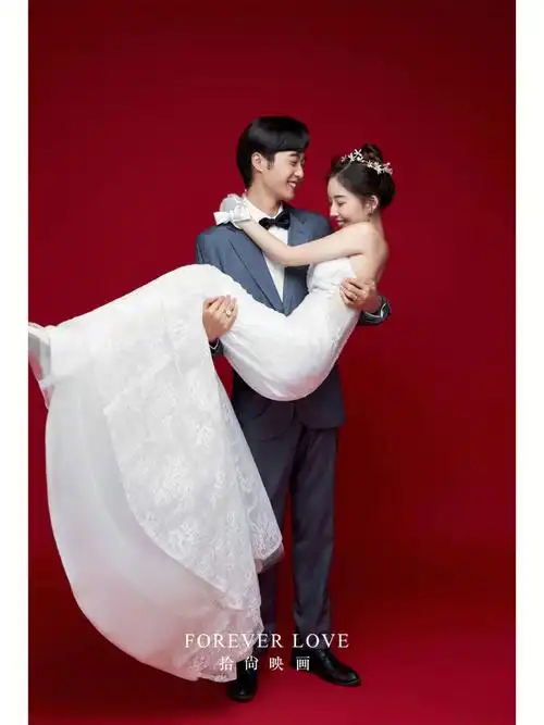 结婚一定要拍一套的复古红色婚纱照丨甜到爆
