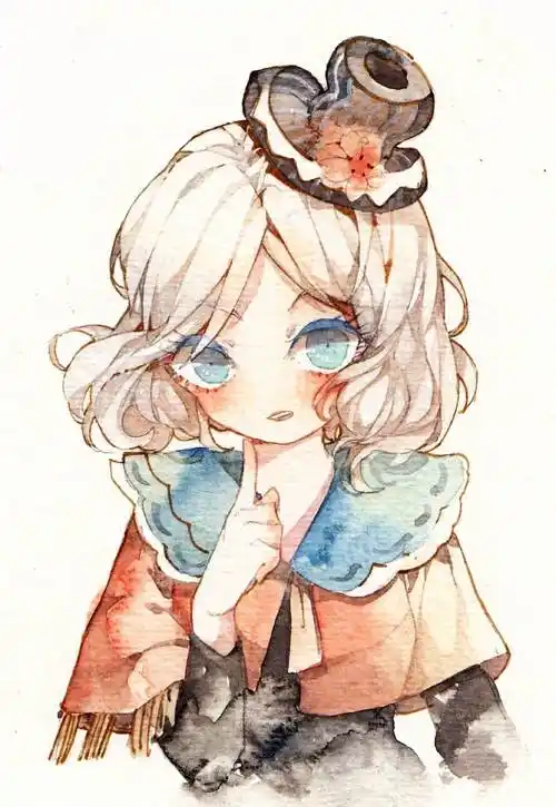 水彩画二次元动漫人物水彩画二次元动漫人物男