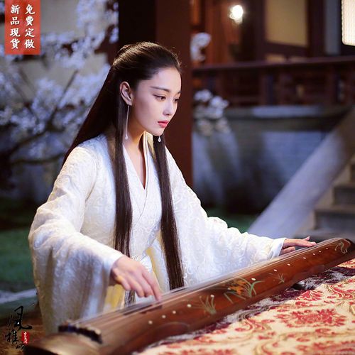 思美人张馨予莫愁女同款古装唐风汉服演出服侠女服装仙女古筝服