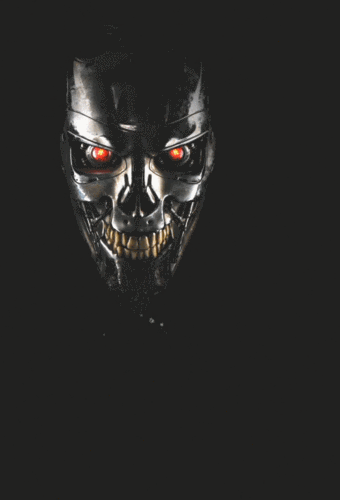 《终结者:创世纪》有质感的动态海报.说施瓦辛格饰演年老的t-800,即便