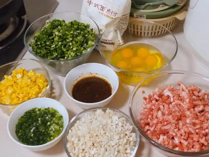 附上我拌饺子馅的配料