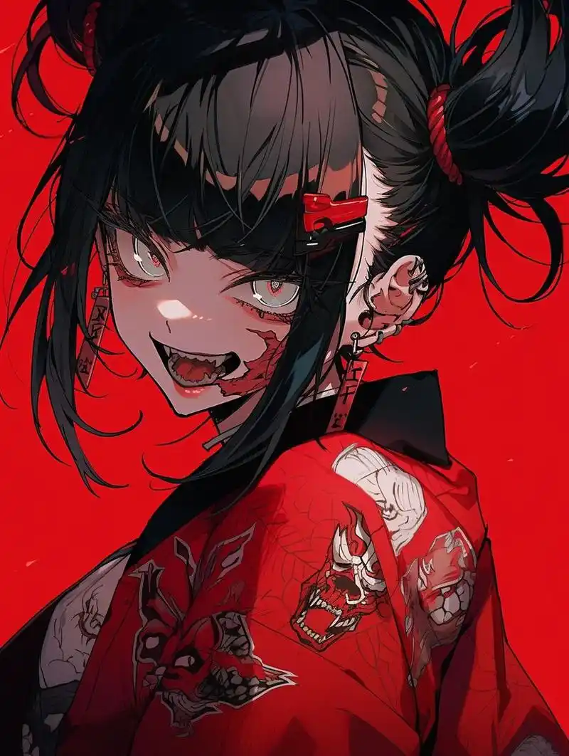 女生头像系列(四) | 恐怖灵异少女 j horror anime style 0202