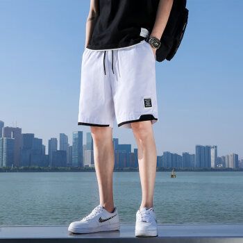 凡客诚品 vancl短裤男生夏季日系运动休闲宽松百搭潮流外穿 白色 m