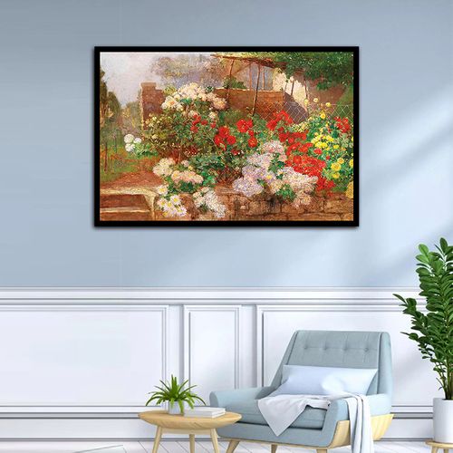 diy数字油彩画雨果·查尔蒙名画休闲减压涂色小清新风景走廊挂画