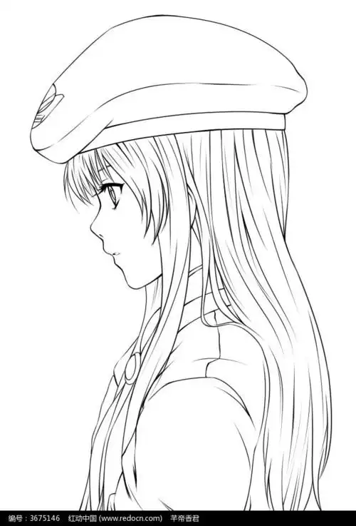 漫画插画人物卡通,卡通男生侧面肖像手绘稿请您