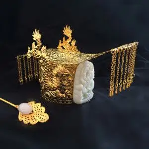 古束发玉冠头冠