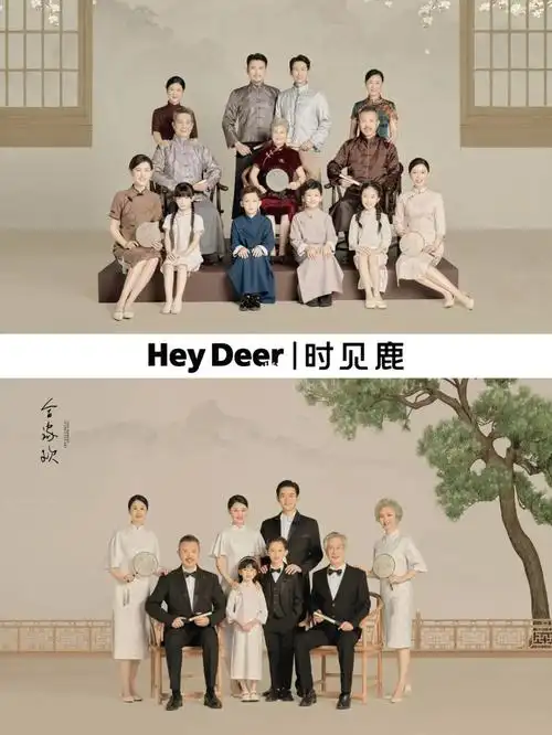 适合祖孙三代人拍的全家福长辈喜欢的系列