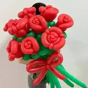 巨型玫瑰气球花束成品各种造型网红摆摊捧花手工制作diy材料