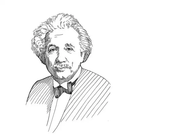 albert einstein, theoretical physicist.