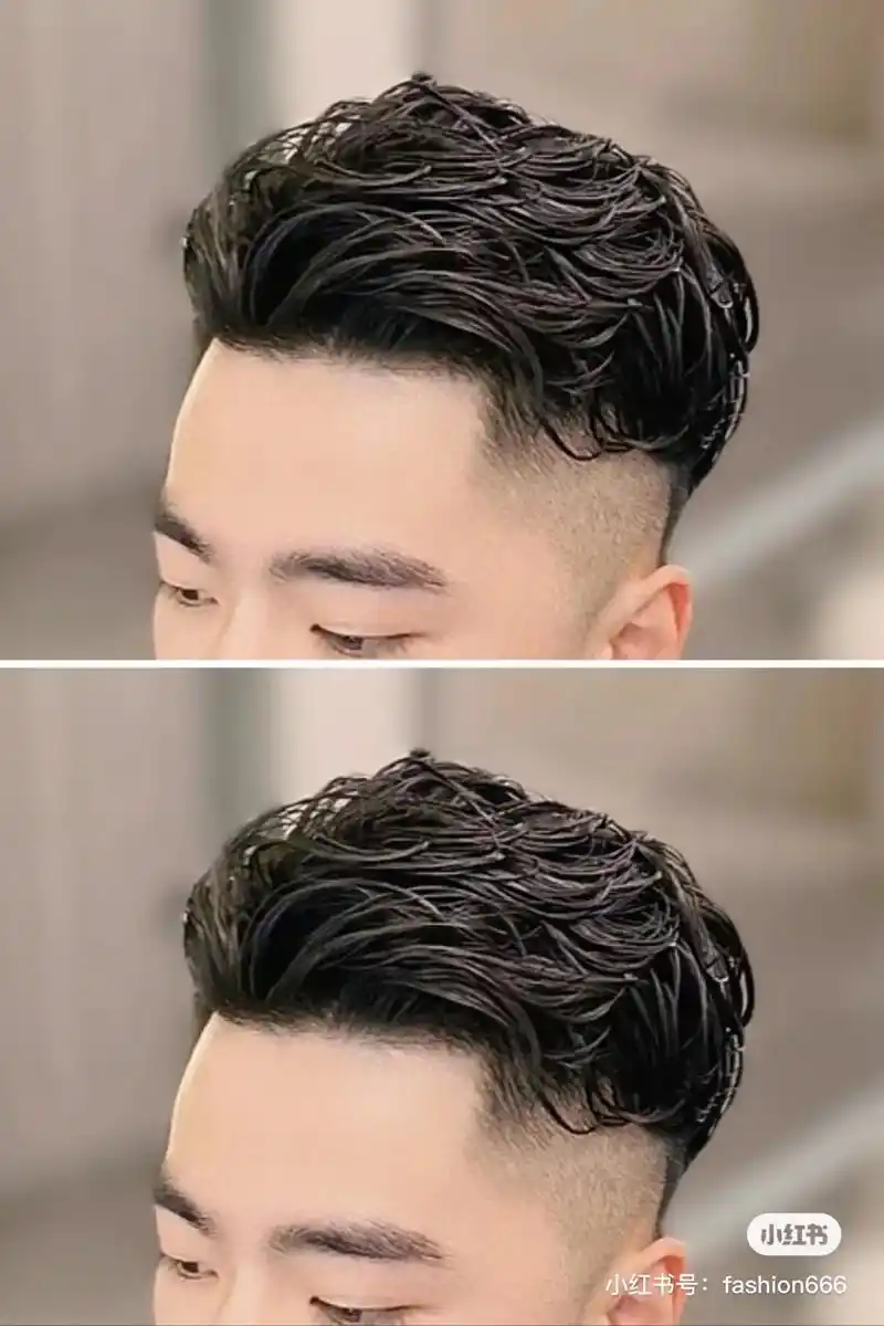 男生发型推荐:港风纹理侧背