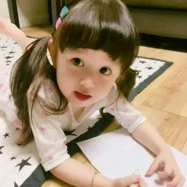 小清新爱笑萌系小女孩头像