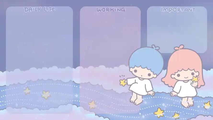 可爱桌面背景分区背景图