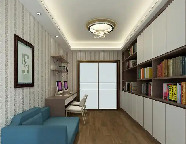 65平米两室一厅书房装修设计效果图