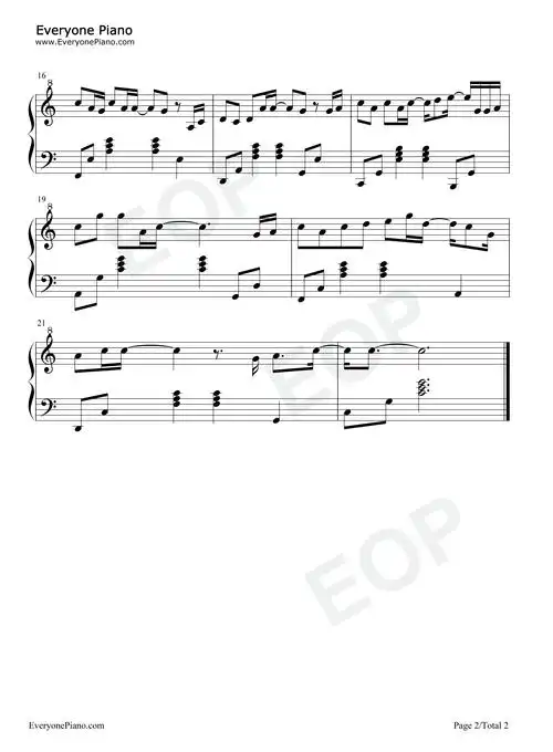 画中寻-c调简单版-张云雷五线谱预览2-钢琴谱文件(五线谱,双手简谱