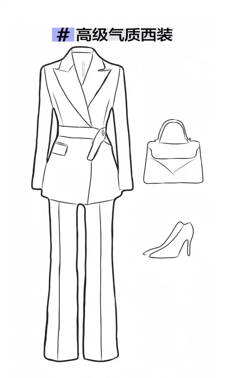 职场西装就穿这套!又美又飒!