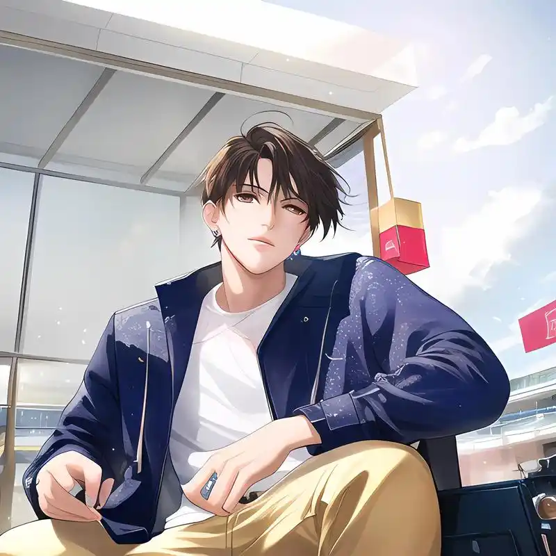 二次元氛围感帅哥.高清头像原图可自取. #ai绘画 #二次元 - 抖音