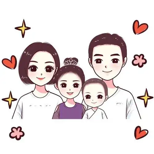 学无止境,一家三口,四口,五口卡通图片,头像合集